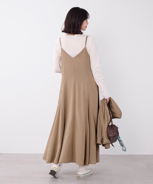 MICA&DEAL(マイカ&ディール)の「フィブリルキャミワンピース(ワンピース・レディース・チャコールグレー/ブラウン/ベージュ・FREE)」の16枚目の写真