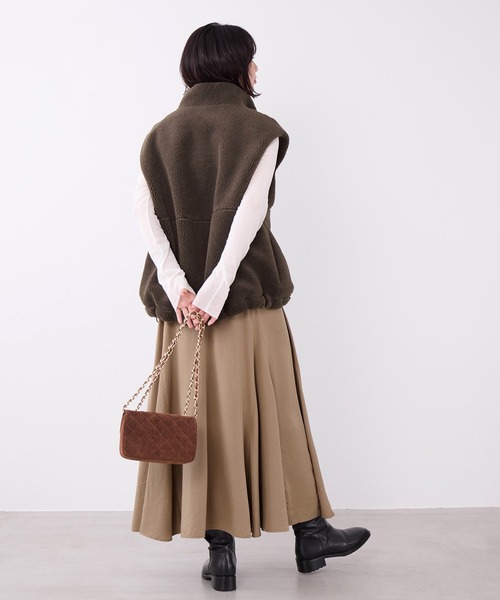 MICA&DEAL(マイカ&ディール)の「フィブリルキャミワンピース(ワンピース・レディース・チャコールグレー/ブラウン/ベージュ・FREE)」の21枚目の写真