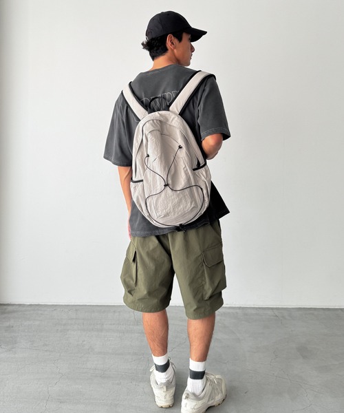 CANAL JEAN(キャナルジーン)の「Lakey Park ドローコードバックパック(バックパック/リュック・レディース・ライトグレー/ブラック/ブラウン・ONE SIZE)」の15枚目の写真