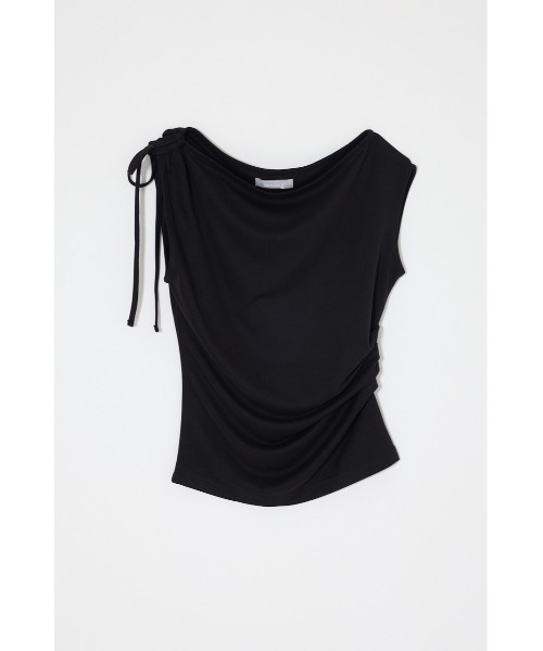 MOUSSY(マウジー)の「ASYMMETRY NECK RIBBON トップス(タンクトップ・レディース・ホワイト/レッド/ブラック・FREE)」の10枚目の写真