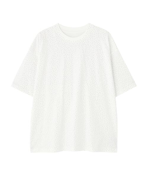L.H.P(エルエイチピー)の「MAVYTH/メヴィス/RHINESTONE TEE(Tシャツ/カットソー・レディース・ブラック/ホワイト・L/M/XL)」の14枚目の写真