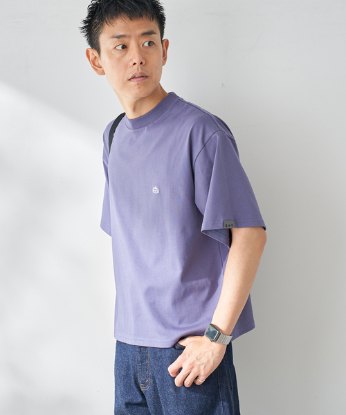 B.C STOCK(ベーセーストック)の「C.H.G. レイカン Tシャツ(Tシャツ/カットソー・メンズ・ブラック/パープル/カーキ/ベージュ/ホワイト/ブルー系その他・MEDIUM/LARGE)」の9枚目の写真