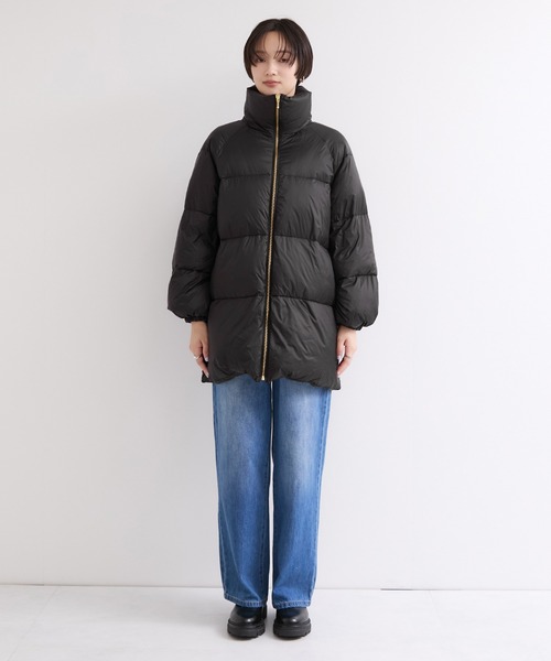 le cercle ADAM ET ROPE'(ルセルクルアダムエロペ)の「ミドル丈ダウンコート(ダウンジャケット/コート・レディース・ブラック/ベージュ・FREE)」の20枚目の写真