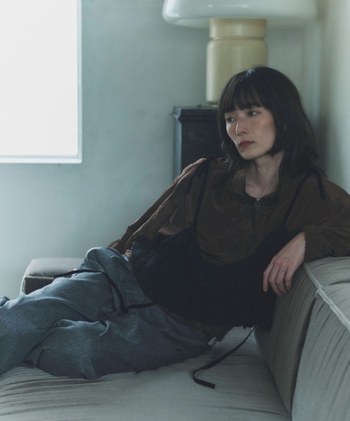 flaeu(フラユ)の「Check Wide Tuck Pants(その他パンツ・レディース・グレー/ベージュ・FREE)」の5枚目の写真