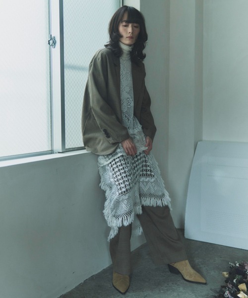 flaeu(フラユ)の「Check Wide Tuck Pants(その他パンツ・レディース・グレー/ベージュ・FREE)」の15枚目の写真