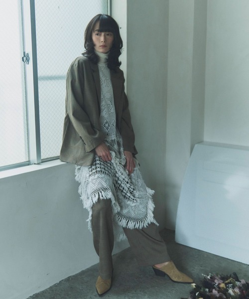 flaeu(フラユ)の「Check Wide Tuck Pants(その他パンツ・レディース・グレー/ベージュ・FREE)」の16枚目の写真
