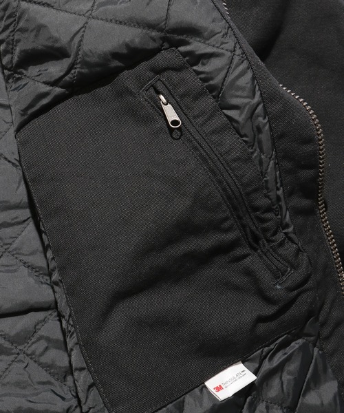 Carhartt(カーハート)の「Carhartt/カーハート Washed Duck Insulated Active Jacket ダックコットン キルト裏地付 ワークブルゾン アクティブジャケット 2026新作 再入荷 夏服 秋服(マウンテンパーカー・メンズ・ブラック・XL)」の10枚目の写真