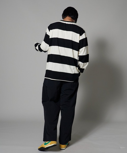 OK YESTERDAY(オッケーイエスタデイ)の「OK YESTERDAY / オーケー イエスタデイ ワイドボーダーロンT/Wide-Striped Long-Sleeve T-Shirt(Tシャツ/カットソー・メンズ・ホワイト×ネイビー/ホワイト×ブラック/ブラック×グレー・L/M)」の13枚目の写真