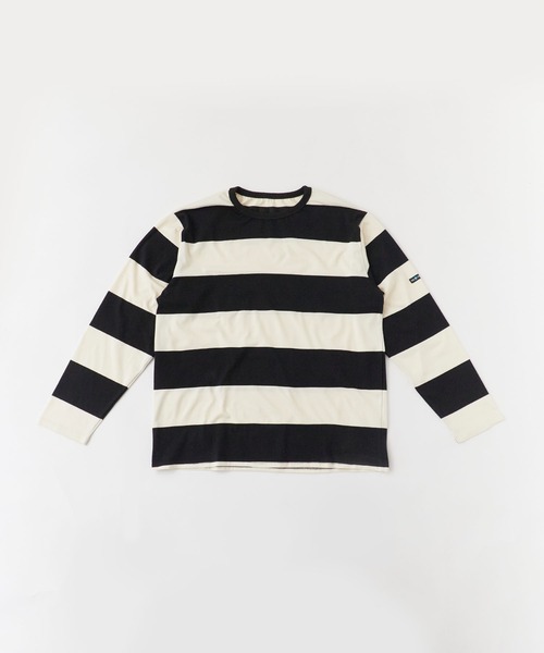 OK YESTERDAY(オッケーイエスタデイ)の「OK YESTERDAY / オーケー イエスタデイ ワイドボーダーロンT/Wide-Striped Long-Sleeve T-Shirt(Tシャツ/カットソー・メンズ・ホワイト×ネイビー/ホワイト×ブラック/ブラック×グレー・L/M)」の4枚目の写真