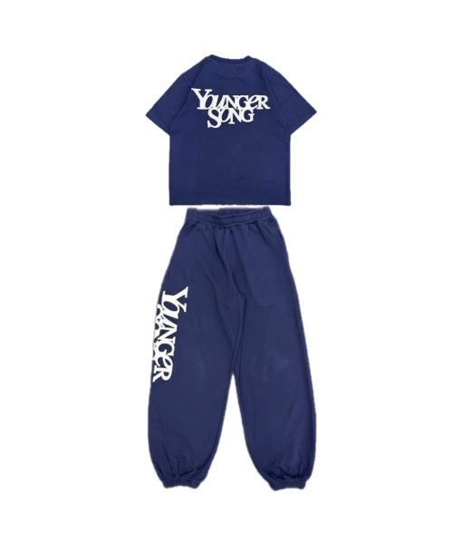 younger song(ヤンガーソング)の「Universal logo assort ss pack set up(セットアップ・メンズ・Navy/Black/カモフラージュ・LARGE/MEDIUM/SMALL)」の2枚目の写真