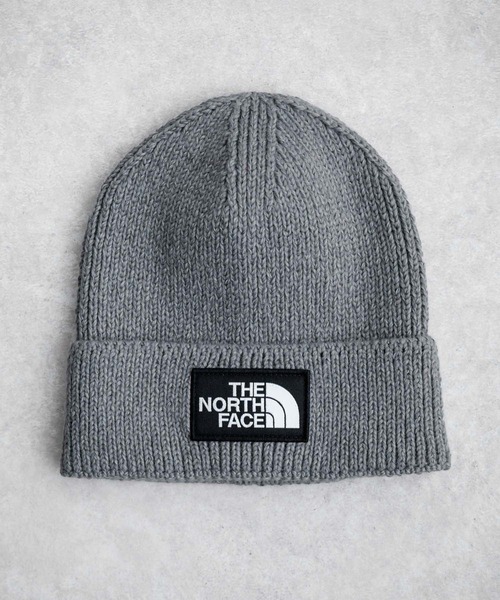 THE NORTH FACE(ザノースフェイス)の「THE NORTH FACE ザ・ノースフェイス TNF LOGO BOX CUFFED BNE ワンポイントロゴボックスカフビーニー/ニット帽(ニットキャップ/ビーニー・メンズ・グリーン/ワイン/ベージュ/ピンク/グレー/パープル/ネイビー/ブラック・FREE)」の2枚目の写真