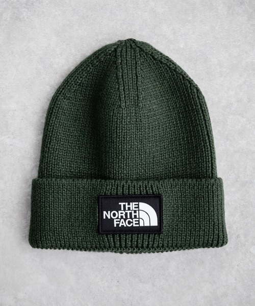THE NORTH FACE(ザノースフェイス)の「THE NORTH FACE ザ・ノースフェイス TNF LOGO BOX CUFFED BNE ワンポイントロゴボックスカフビーニー/ニット帽(ニットキャップ/ビーニー・メンズ・グリーン/ワイン/ベージュ/ピンク/グレー/パープル/ネイビー/ブラック・FREE)」の4枚目の写真