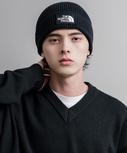 THE NORTH FACE(ザノースフェイス)の「THE NORTH FACE ザ・ノースフェイス TNF LOGO BOX CUFFED BNE ワンポイントロゴボックスカフビーニー/ニット帽(ニットキャップ/ビーニー・メンズ・グリーン/ワイン/ベージュ/ピンク/グレー/パープル/ネイビー/ブラック・FREE)」の9枚目の写真