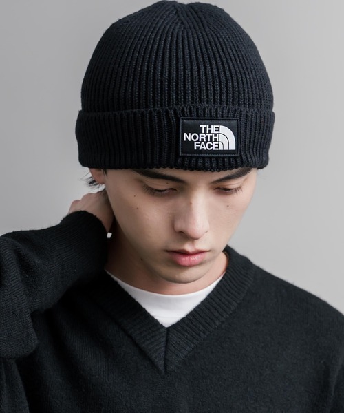 THE NORTH FACE(ザノースフェイス)の「THE NORTH FACE ザ・ノースフェイス TNF LOGO BOX CUFFED BNE ワンポイントロゴボックスカフビーニー/ニット帽(ニットキャップ/ビーニー・メンズ・グリーン/ワイン/ベージュ/ピンク/グレー/パープル/ネイビー/ブラック・FREE)」の12枚目の写真