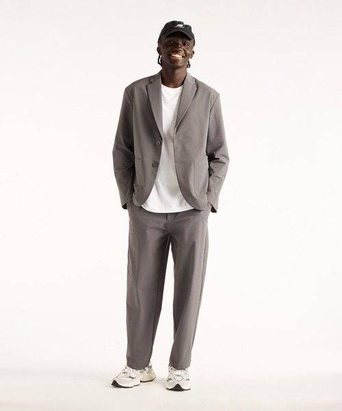 NEW BALANCE(ニューバランス)の「NB GREY ナイロンシングルジャケット(ナイロンジャケット・メンズ・スミクロ/ブラック/ブルーグレー・SMALL/XX-LARGE/X-LARGE/LARGE/MEDIUM)」の19枚目の写真