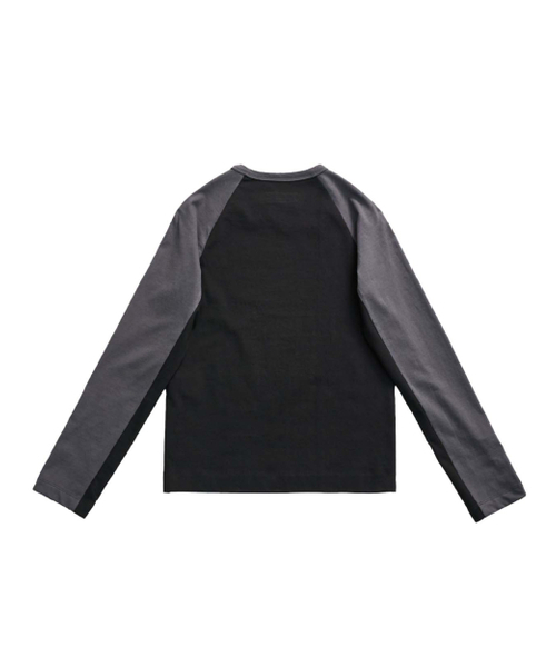 999HUMANITY(999ヒューマニティ)の「デュアルトーンラグランロングスリーブTシャツ(ブラック)(Tシャツ/カットソー・メンズ・その他・OS/1(S)/2(M)/3(L))」の6枚目の写真