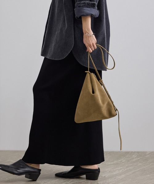 SALON adam et rope'(サロン アダム エ ロペ)の「【W S(ドゥーブル)】マルチWAYナチュラルレザーショルダーバッグ(ショルダーバッグ・レディース・ブラック/ベージュ・FREE)」の14枚目の写真