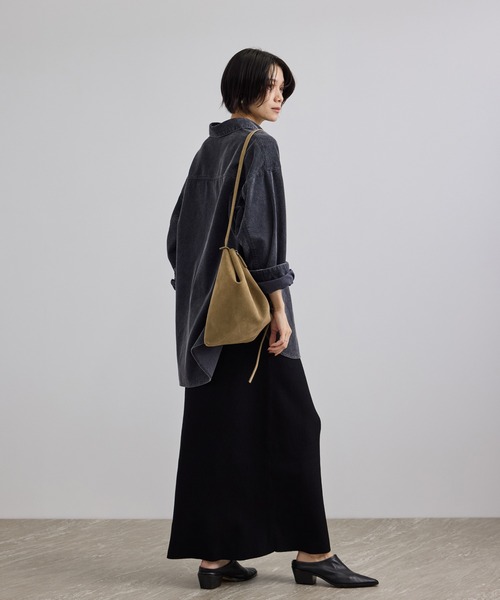 SALON adam et rope'(サロン アダム エ ロペ)の「【W S(ドゥーブル)】マルチWAYナチュラルレザーショルダーバッグ(ショルダーバッグ・レディース・ブラック/ベージュ・FREE)」の16枚目の写真