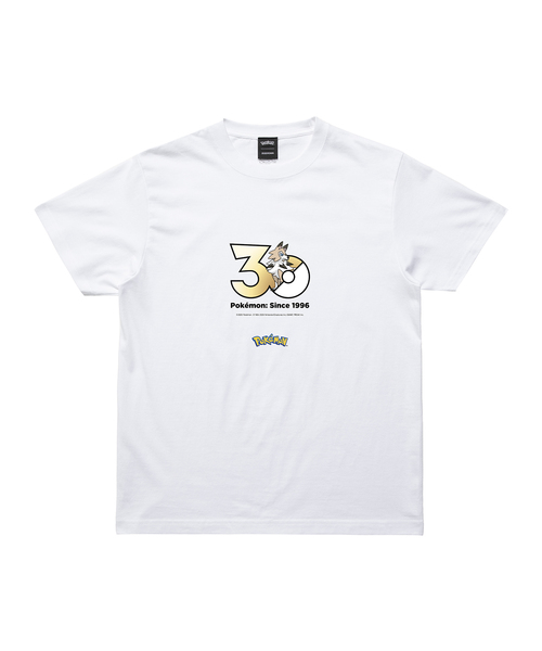 ZOZOSPOT(ゾゾスポット)の「Pokemon 30th Anniversary 1025 T-shirt 「ルガルガン(まひるのすがた)」(Tシャツ/カットソー・レディース・ホワイト・SMALL/MEDIUM/LARGE/X-LARGE/XX-LARGE/XXX-LARGE/100cm/110cm/120cm/130cm/140cm/150cm/160cm)」の1枚目の写真