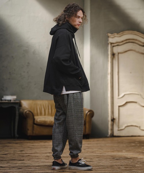 CAMBIO(カンビオ)の「mpa4234- High Neck Hoodie Sweat ハイネックパーカー(A77026cmb)(パーカー・メンズ・ブラウン系その他/ミックスグレー/ブラック/ライトベージュ・L/M/S)」の18枚目の写真