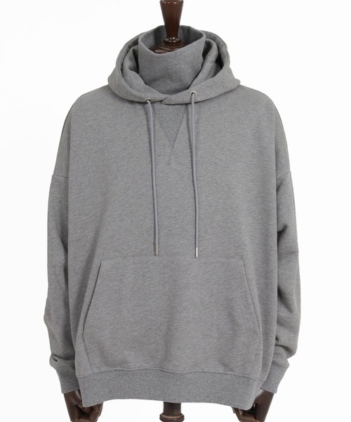 CAMBIO(カンビオ)の「mpa4234- High Neck Hoodie Sweat ハイネックパーカー(A77026cmb)(パーカー・メンズ・ブラウン系その他/ミックスグレー/ブラック/ライトベージュ・L/M/S)」の6枚目の写真