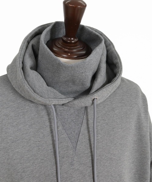 CAMBIO(カンビオ)の「mpa4234- High Neck Hoodie Sweat ハイネックパーカー(A77026cmb)(パーカー・メンズ・ブラウン系その他/ミックスグレー/ブラック/ライトベージュ・L/M/S)」の8枚目の写真