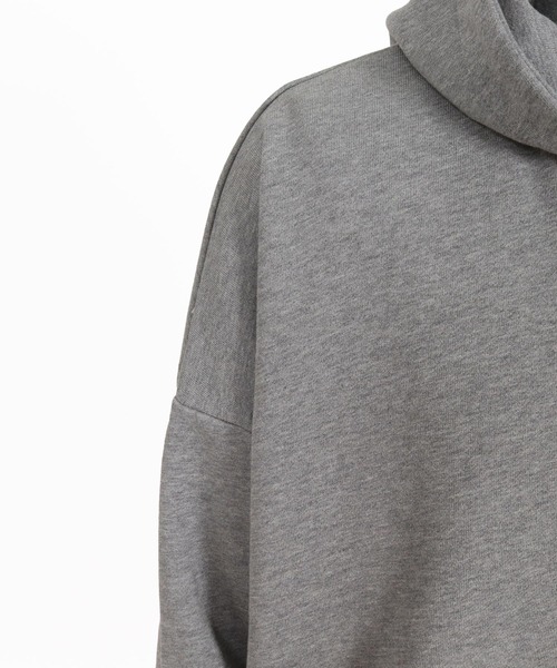 CAMBIO(カンビオ)の「mpa4234- High Neck Hoodie Sweat ハイネックパーカー(A77026cmb)(パーカー・メンズ・ブラウン系その他/ミックスグレー/ブラック/ライトベージュ・L/M/S)」の9枚目の写真