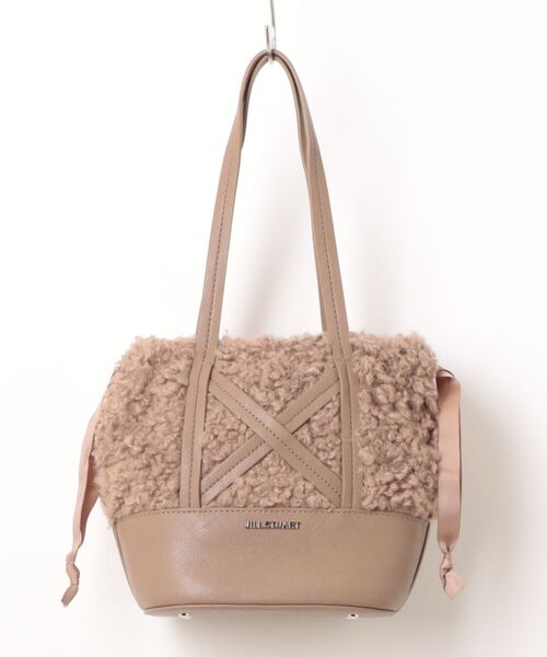 JILL STUART（ジルスチュアート）の「JILL STUART(ジル スチュアート)　プードル　トート（ハンドバッグ・レディース・モカ/クリーム/ブラック/グレー・FREE）」の4枚目の写真