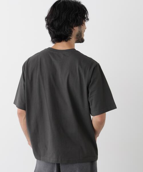 NANO universe(ナノユニバース)の「微起毛クロップドTシャツ 半袖(Tシャツ/カットソー・メンズ・スミクロ/ホワイト/カーキ・M/L/S)」の20枚目の写真