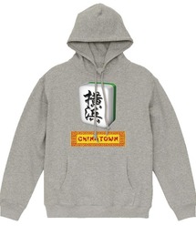 NIPOP(ニポップ) プルパーカー メンズ スウェット 麻雀稗 イラスト ロゴ プリント プルオーバーパーカー フーディー スエット トップス インバウンド お土産 レディース ユニセックス