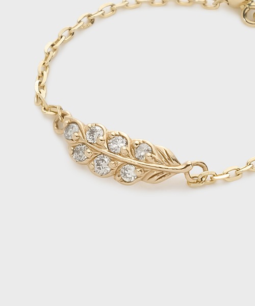 セール】K10ダイヤモンドチェーンリング（0.04ct）（リング）｜agete