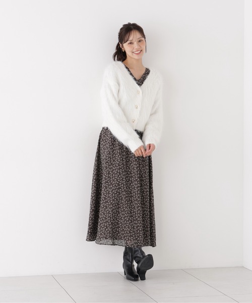PROPORTION BODY DRESSING（プロポーションボディドレッシング）の「パイピングラッフルワンピース / 1216240008（ワンピース・レディース・ブラウン/ピンク・P/S/MEDIUM）」の11枚目の写真