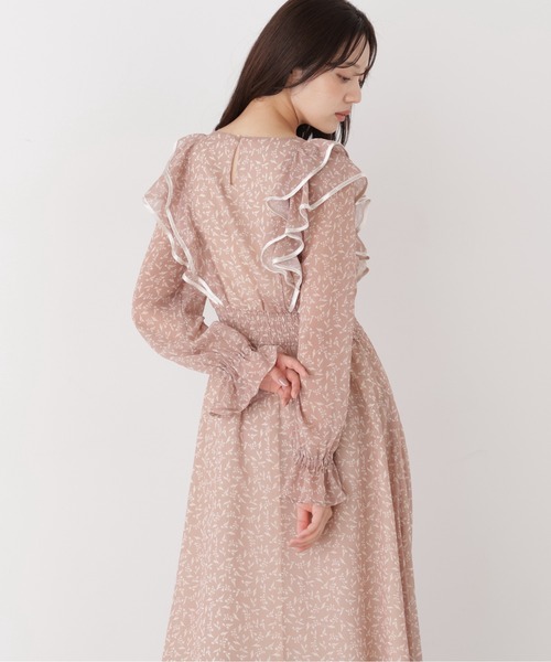 PROPORTION BODY DRESSING（プロポーションボディドレッシング）の「パイピングラッフルワンピース / 1216240008（ワンピース・レディース・ブラウン/ピンク・P/S/MEDIUM）」の13枚目の写真