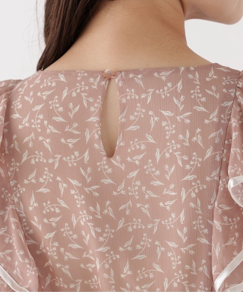 PROPORTION BODY DRESSING（プロポーションボディドレッシング）の「パイピングラッフルワンピース / 1216240008（ワンピース・レディース・ブラウン/ピンク・P/S/MEDIUM）」の19枚目の写真