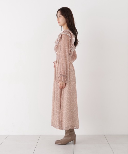 PROPORTION BODY DRESSING（プロポーションボディドレッシング）の「パイピングラッフルワンピース / 1216240008（ワンピース・レディース・ブラウン/ピンク・P/S/MEDIUM）」の21枚目の写真