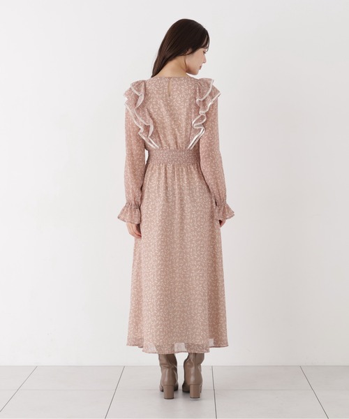 PROPORTION BODY DRESSING（プロポーションボディドレッシング）の「パイピングラッフルワンピース / 1216240008（ワンピース・レディース・ブラウン/ピンク・P/S/MEDIUM）」の22枚目の写真