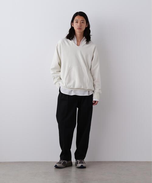 YLEVE(イレーヴ)の「YLEVE / ORGANIC COTTON SUN FADED SWEAT HOODIE(Tシャツ/カットソー・メンズ・ベージュ・5)」の2枚目の写真