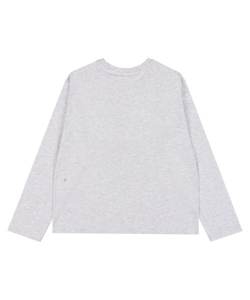 ERTR(イーアールティーアール)の「TOMMY CAT 長袖Tシャツ メランジホワイト(Tシャツ/カットソー・レディース・その他・MEDIUM/LARGE)」の2枚目の写真