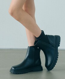 green label relaxing（グリーンレーベルリラクシング）の「バック リブ ショート ブーツ / キッズ 17cm-23cm（ブーツ・キッズ）」