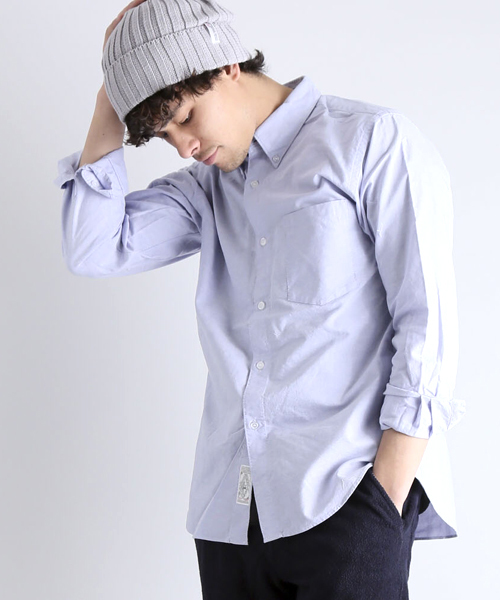 Denime（ドゥニーム）の「OXFORD BD SHIRT/オックスフォードボタンダウンシャツ（シャツ/ブラウス・メンズ・サックスブルー/ホワイト/イエロー・LARGE/X-LARGE/MEDIUM）」の3枚目の写真