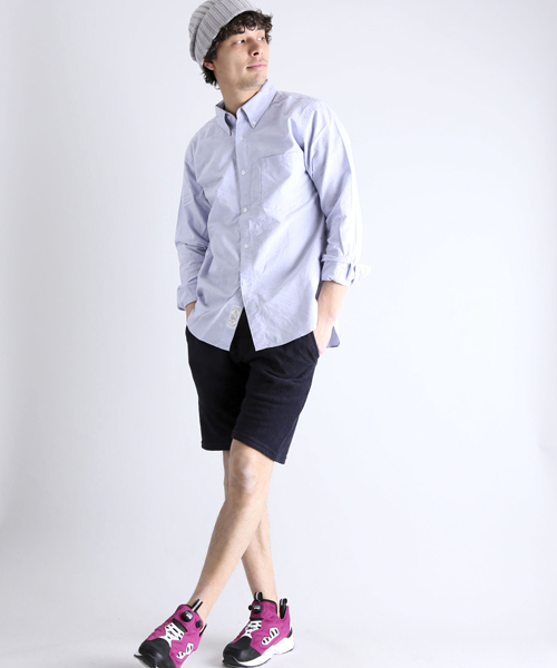 Denime（ドゥニーム）の「OXFORD BD SHIRT/オックスフォードボタンダウンシャツ（シャツ/ブラウス・メンズ・サックスブルー/ホワイト/イエロー・LARGE/X-LARGE/MEDIUM）」の5枚目の写真