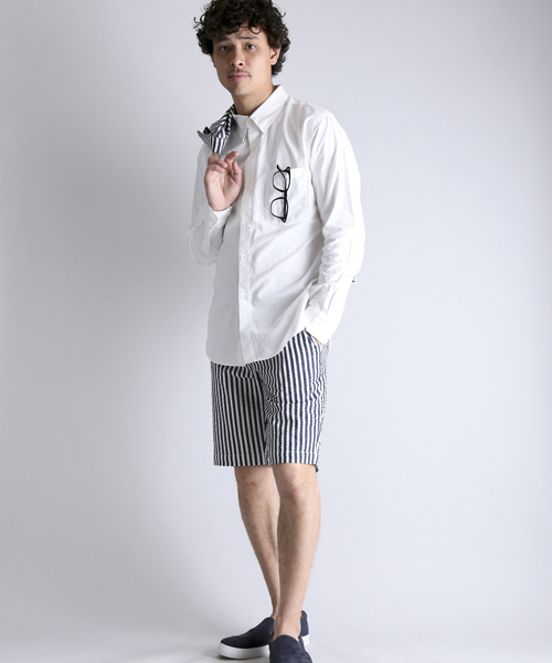 Denime（ドゥニーム）の「OXFORD BD SHIRT/オックスフォードボタンダウンシャツ（シャツ/ブラウス・メンズ・サックスブルー/ホワイト/イエロー・LARGE/X-LARGE/MEDIUM）」の15枚目の写真