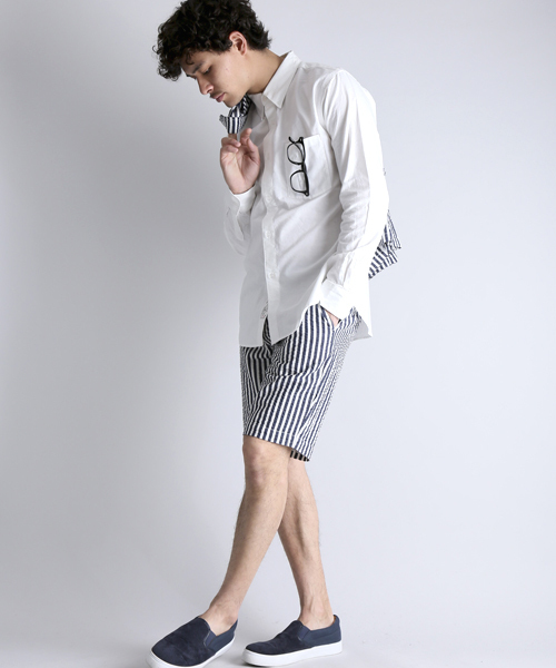 Denime（ドゥニーム）の「OXFORD BD SHIRT/オックスフォードボタンダウンシャツ（シャツ/ブラウス・メンズ・サックスブルー/ホワイト/イエロー・LARGE/X-LARGE/MEDIUM）」の16枚目の写真