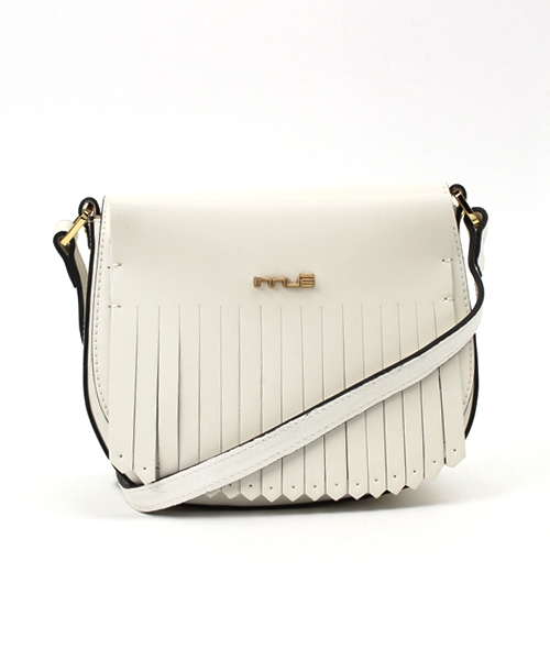 Spick & Span（スピックアンドスパン）の「 【INNUE】 フロントフリンジミニポシェット◆（ショルダーバッグ・レディース・ホワイト/キャメル・FREE）」の9枚目の写真