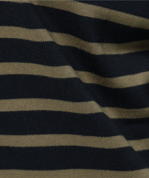 earth music&ecology（アースミュージックアンドエコロジー）の「【2016Autumn】《ハイハイハイネック》ボーダーショートカットプルオーバー（Tシャツ/カットソー・レディース・アイボリー/カーキ/ボルドー・FREE）」の11枚目の写真