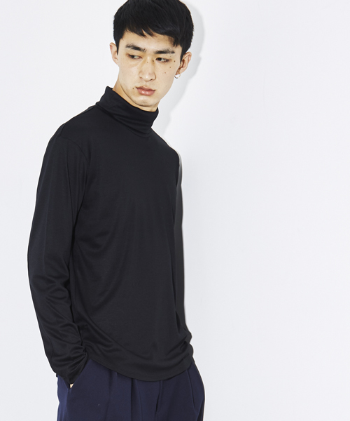 STUDIOUS(ステュディオス)の「プレミアムスムースタートルネックロンT(Tシャツ/カットソー・メンズ・グレー/ブラック/ホワイト・2/3/1)」の3枚目の写真
