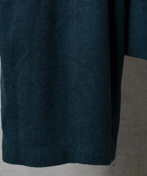 SHIPS JET BLUE（シップスジェットブルー）の「SHIPS JET BLUE: ノーカラー チェスターコート■（チェスターコート・メンズ・ブラック/ライトグレー/グリーン/ダークグリーン/ダークグレー・MEDIUM/SMALL/LARGE）」の10枚目の写真