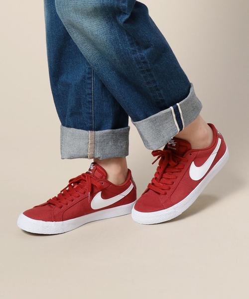 NIKE（ナイキ）の「＜NIKE（ナイキ）＞SB BLAZER ZOOM ローカットスニーカー ◆（スニーカー・レディース・ホワイト/ワインレッド・25cm/24.5cm/23cm/24cm/23.5cm）」の7枚目の写真