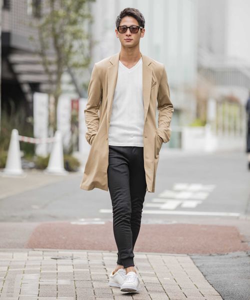 A.S.M（エーエスエム）の「ポンチジャ－ジ／スキニ－リブイ－ジ－パンツ（その他パンツ・メンズ・ブラック/杢グレー・50/48/52）」の6枚目の写真