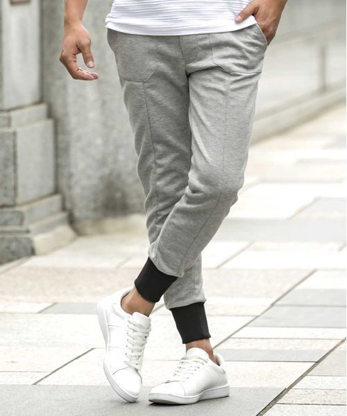 A.S.M（エーエスエム）の「ポンチジャ－ジ／スキニ－リブイ－ジ－パンツ（その他パンツ・メンズ・ブラック/杢グレー・50/48/52）」の16枚目の写真